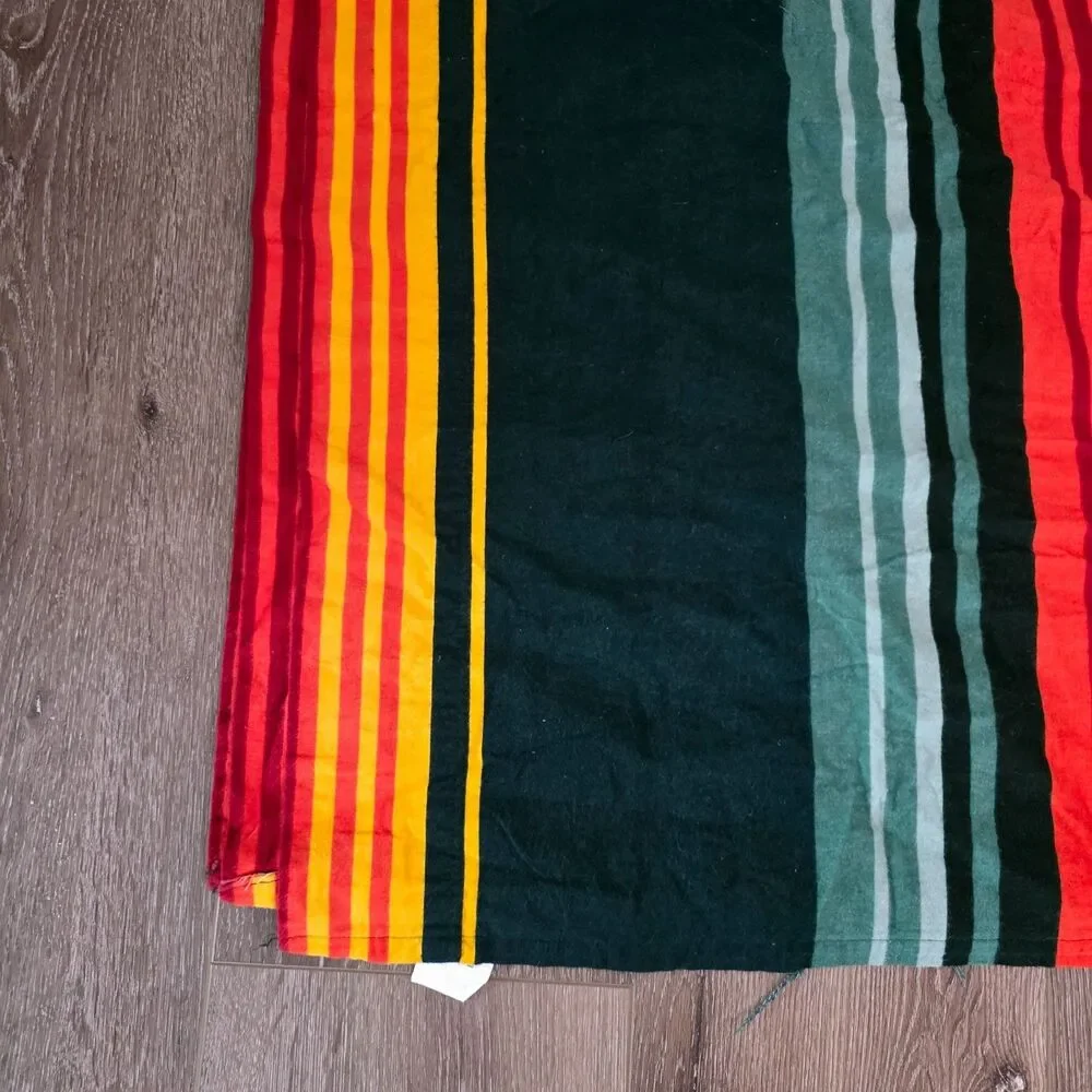 Pendleton King Flat Flannel Sheet 102”X108” Grand Canyon Stripes Cotton Blanket